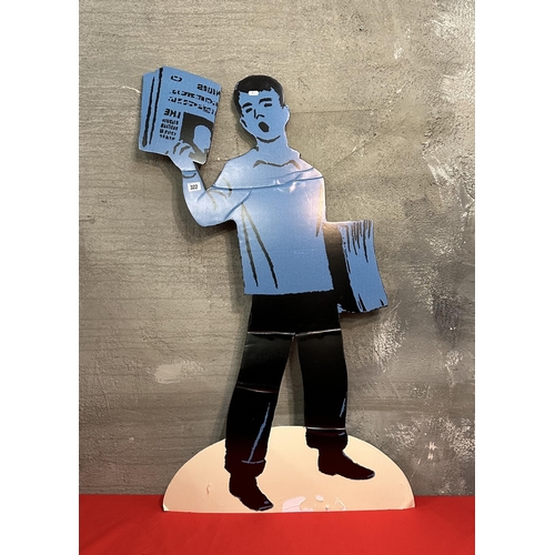 322 - PAPER BOY CARDBOARD CUT OUT 44” TALL