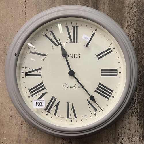 102 - JONES LONDON WALL CLOCK