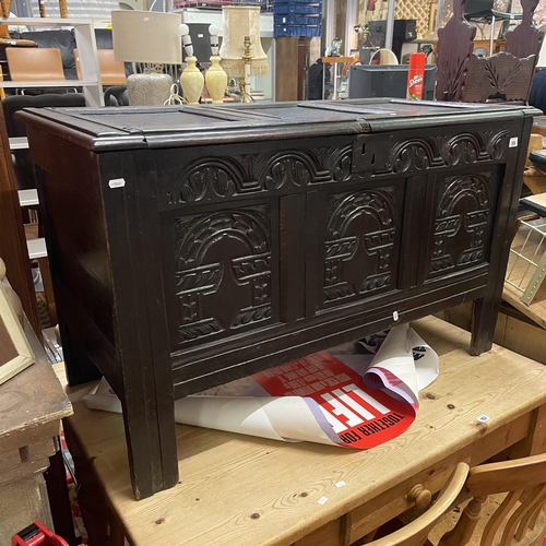 166 - BOG OAK PERIOD COFFER