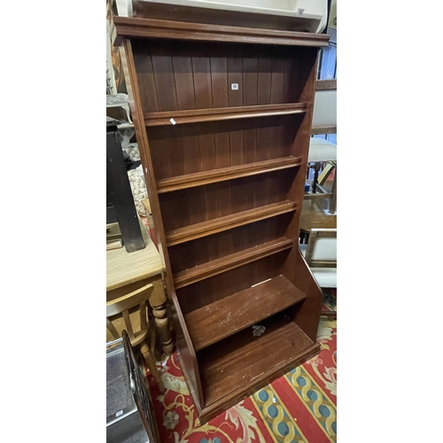 183 - MAHOGANY BOOK SHELF