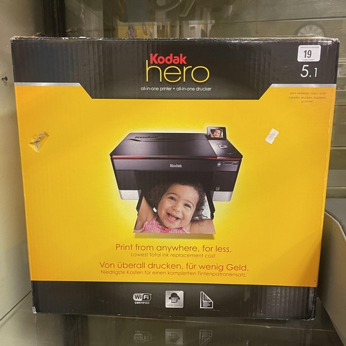 19 - KODAK HERO 5.1 PRINTER LIKE NEW IN THE BOX