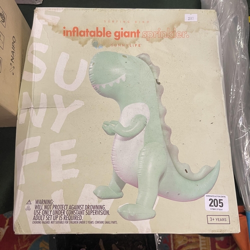 205 - INFLATABLE GIANT DINOSAUR SPINKLER