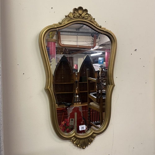 24 - ORNATE GILT FRAME MIRROR