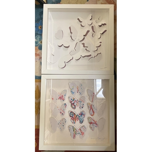 49 - TWO FRAMED BUTTERFLY PICTURES