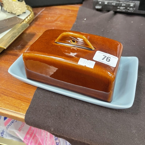 76 - VINTAGE DENBY BUTTER DISH