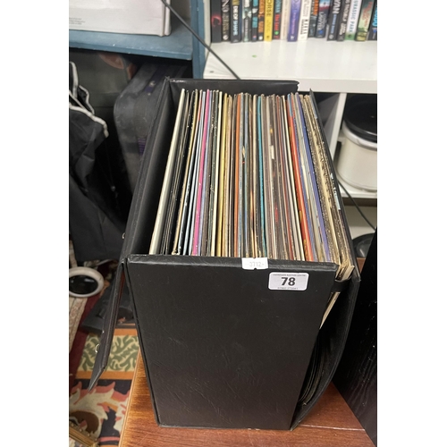 78 - SELECTION OF VINYL LPS WITH CARRIER