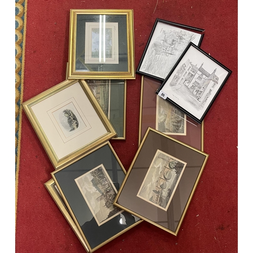 86 - LARGE SELECTION OF GILT FRAME PICTURES