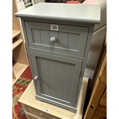 325 - SMALL GREY PAINTED SMALL CABINET