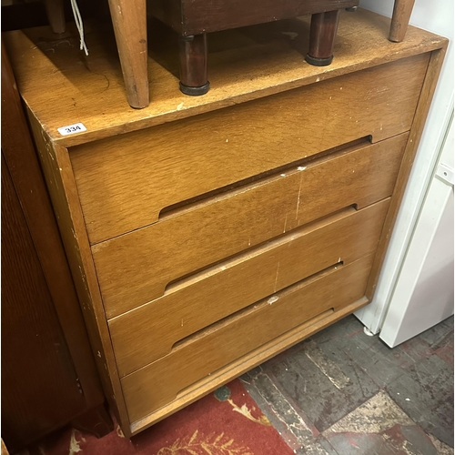 334 - 1970S TEAK CHEST OF DRAWERS