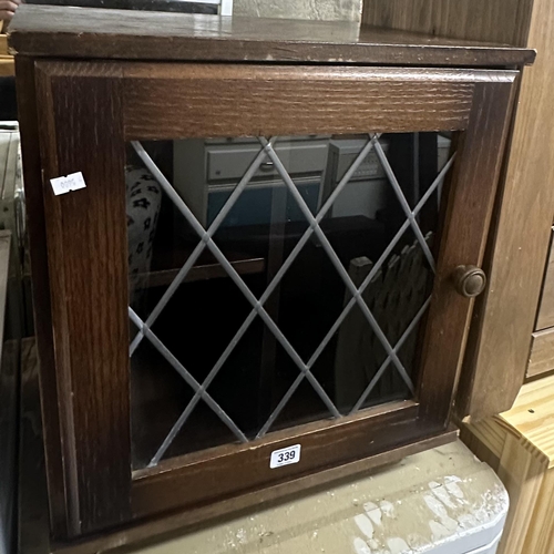 339 - OAK CABINET