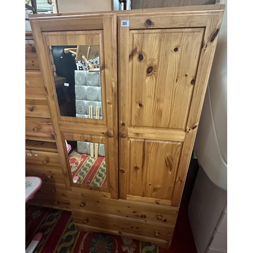 355 - PINE WARDROBE