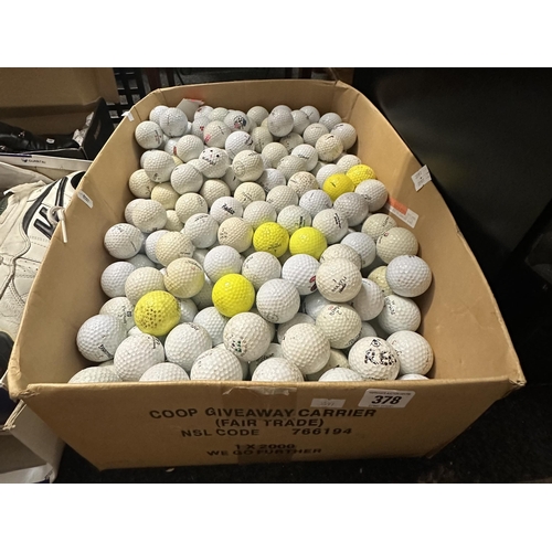 378 - LARGE SELECTION OF GOLF BALLS