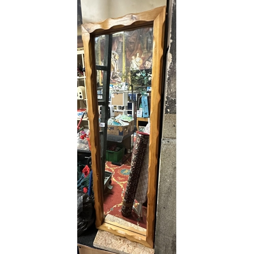 392 - PINE TALL MIRROR