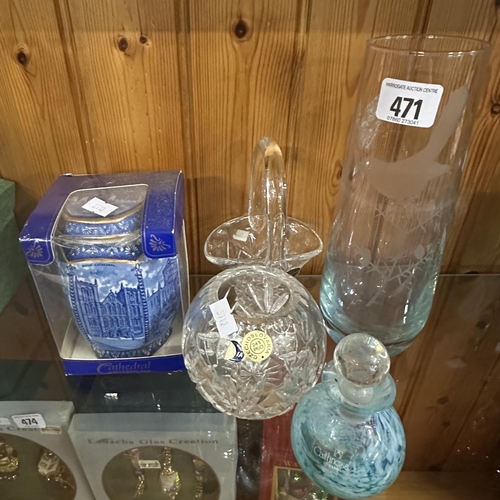 471 - VINTAGE AND BOHEMIAN GLASSWARE