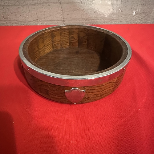 476 - EARLY OAK WOODEN FRUIT BOWL