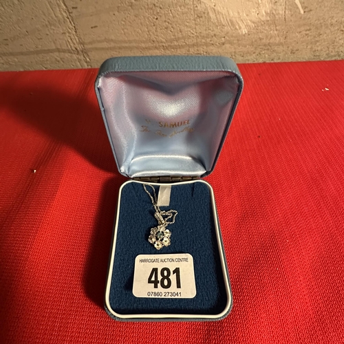 481 - HALLMARKED SILVER PENDANT 2.68G