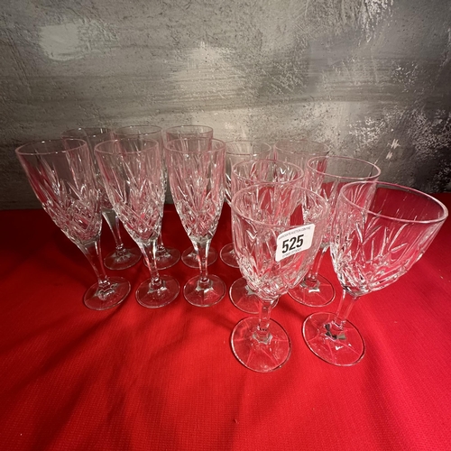 525 - LEAD CRYSTAL ROYAL DOULTON GLASSES