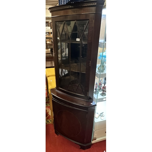 534 - MAHOGANY CORNER CABINET