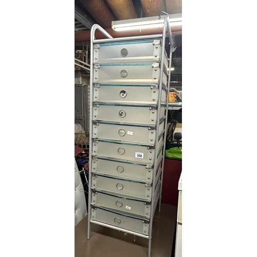 558 - MULTI DRAWER CHEST