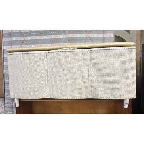 592 - LLOYD LOOM BLANKET BOX