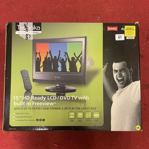 61 - 15” HD READY LCD/DVD TV NEW IN BOX