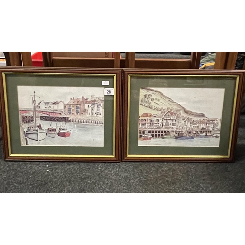 28 - WHITBY AND SCARBOROUGH PRINTS