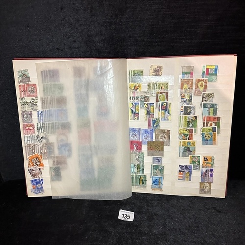 135 - LARGE STAMP COLLECTORS ALBUM CONTAINING POLISH STAMPS FROM THE COLD WAR PERIOD  (THE 1960S TO LATE 8... 