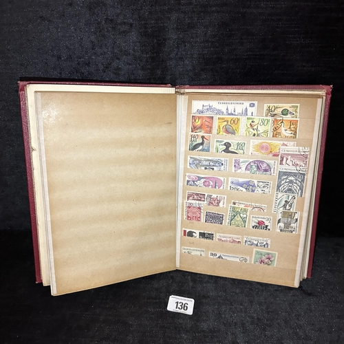 136 - LARGE STAMP COLLECTORS ALBUM CONTAINING CELYON STAMPS