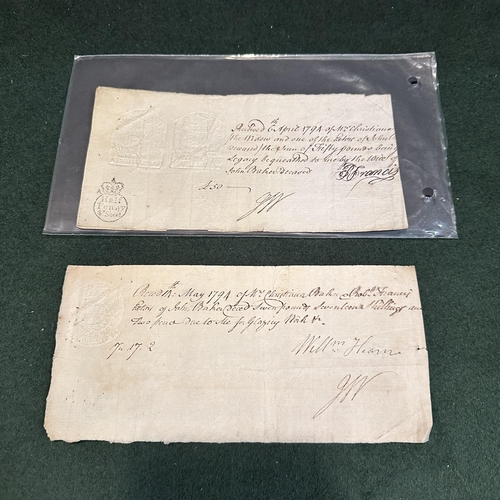 305 - TWO 1790s HAND WRITTEN “THE BEQUEATHMENT LETTERS”