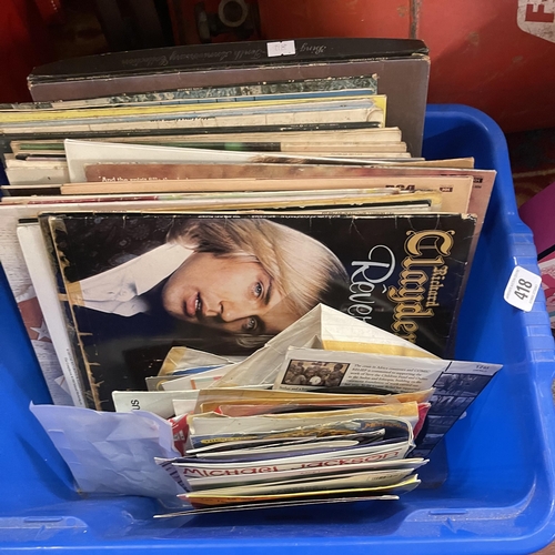 418 - ASSORTMENT OF LPS AND VINYLS