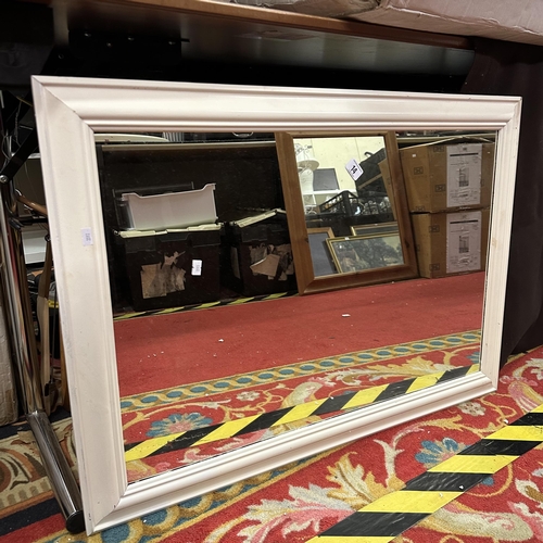 14 - PAINTED PINE FRAMED MIRROR