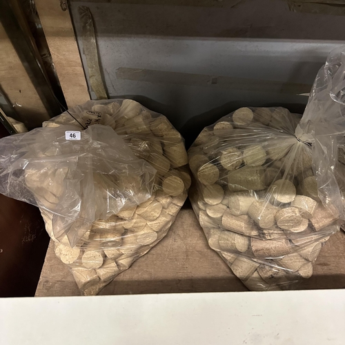 46 - TWO 30KG BAGS OF PINE MIX BRIQUETTES