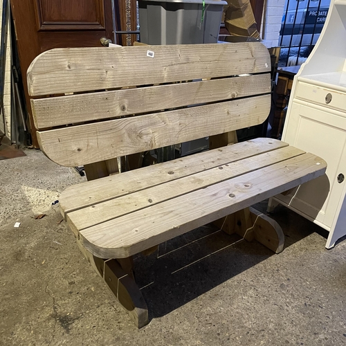 460 - SOLID PINE GARDEN BENCH