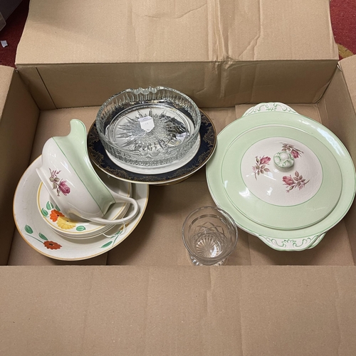 177 - MISCELLANEOUS CROCKERY AND GLASS