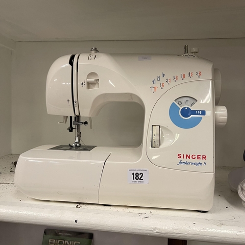 182 - SINGER FEATHERWEIGHT II SEWING MACHINE