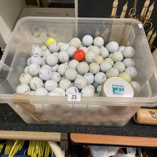 23 - LARGE BOX OF GOLF BALLS