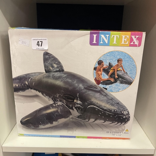 47 - INTEX INFLATABLE WHALE NEW IN BOX