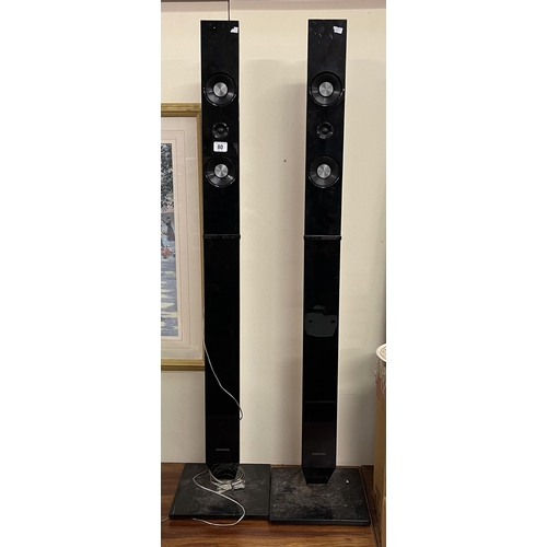 80 - PAIR OF SAMSUNG TOWER SPEAKERS