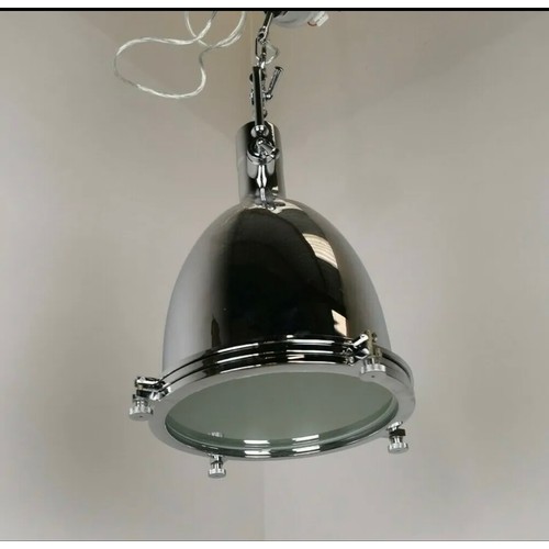 126 - EICHHOLTZ NICKLE PENDANT LIGHT