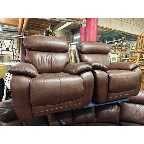 252 - CORNER SETTEE AND MATCHING PAIR OF ELECTRIC RECLINING CHAIRS
£6000RRP