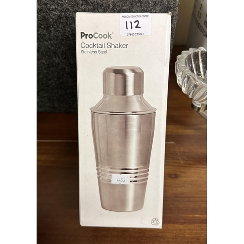 112 - PROCOOK COCKTAIL SHAKER IN STAINLESS STEEL