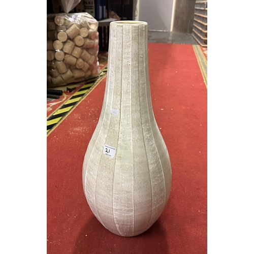 21 - LARGE CONTEMPORARY GLAZED VASE
(56CM TALL)