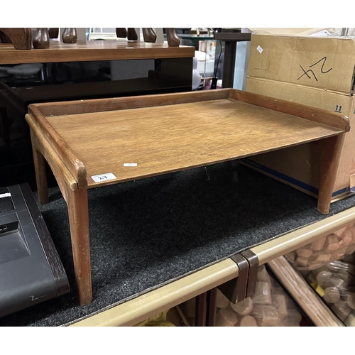 27 - TEAK FOLDING TRAY TABLE