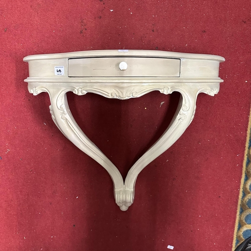 60 - FRENCH STYLE WALL MOUNTED CONSOLE TABLE