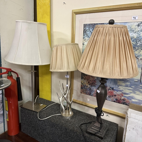 95 - SELECTION OF TABLE LAMPS