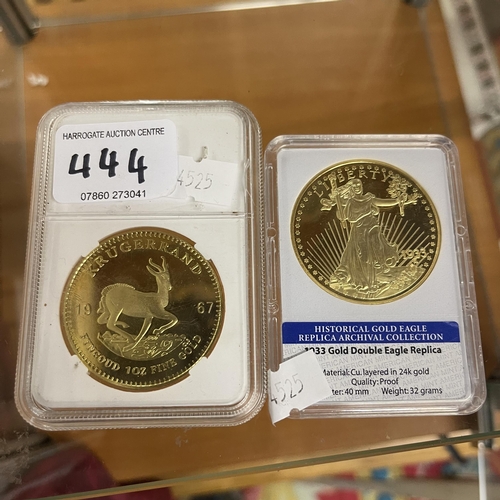 444 - TWO COLLECTIBLE COINS