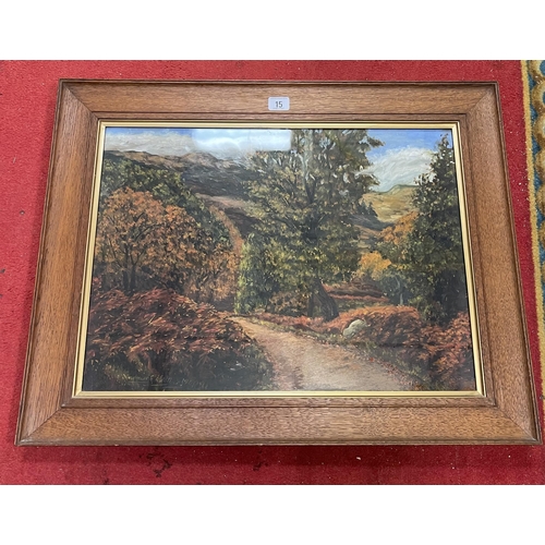 15 - EDWARDIAN OIL ON BOARD PAINTING DATED 1912