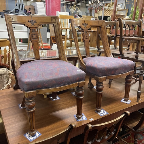 150 - PAIR OF STUNNING EDWARDIAN DINING CHAIRS