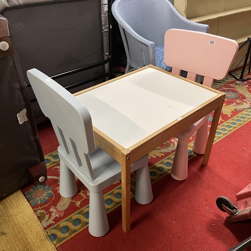 250 - CHILDRENS CHAIR AND TABLE