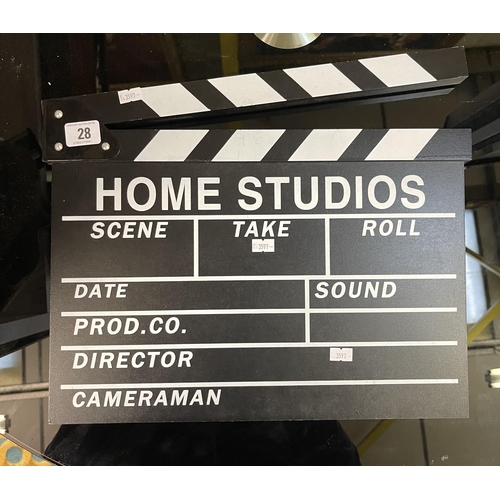 28 - HOME STUDIO WALL MOUNTED DIRECTORS CLAPPER BOARD